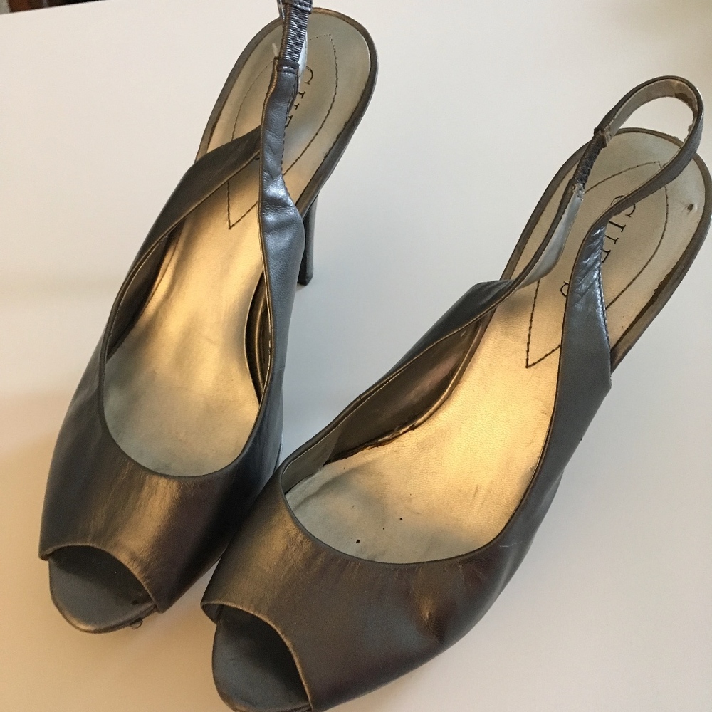 Silver heels